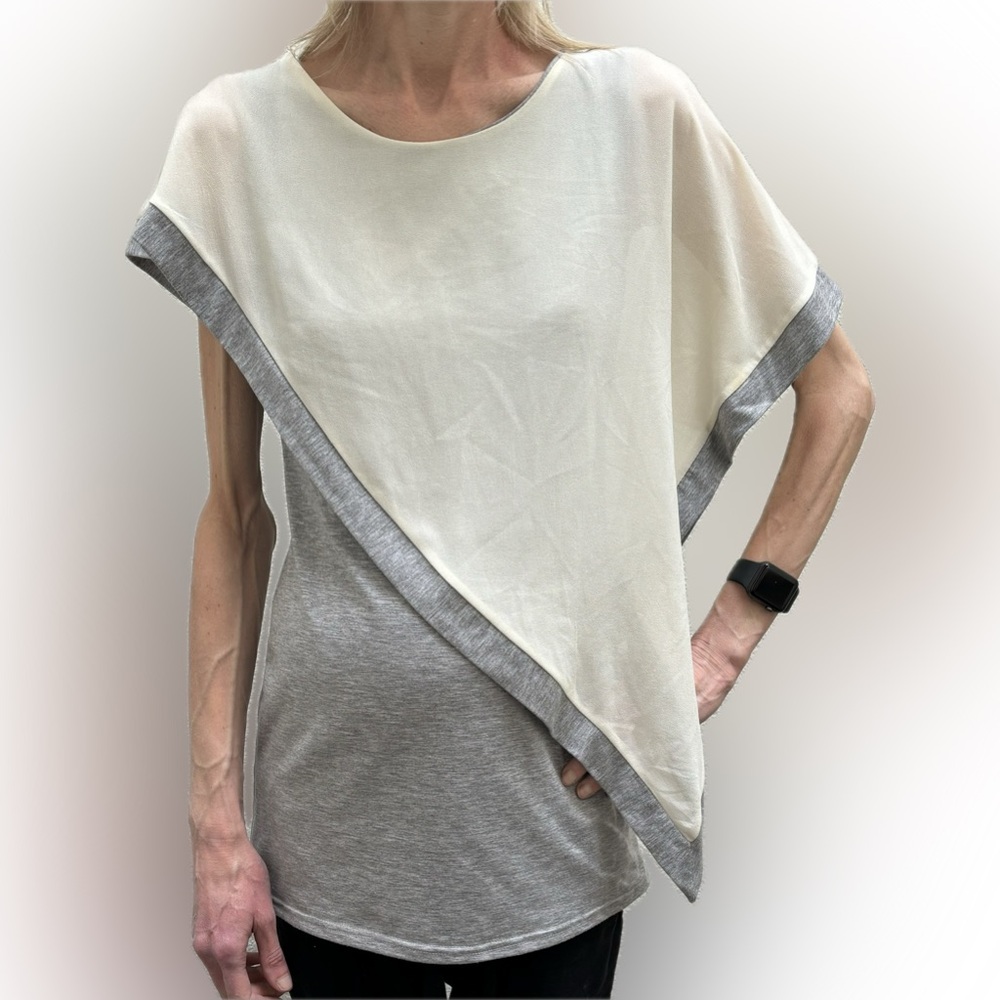 Match | Draped multilayered Asymmetrical blouse - Picture 2 of 13